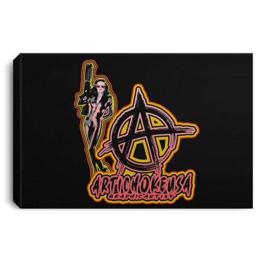 ArtichokeUSA Character and Font design. Let's Create Your Own Design Today. Mary Boom Boom. Landscape Canvas .75in Frame