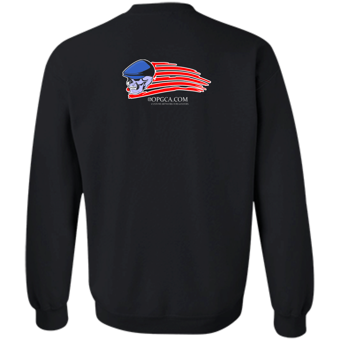 OPG Custom Design #12. American Golfer. Male Edition. Crewneck Pullover Sweatshirt