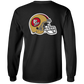ArtichokeUSA Custom Design #50. 9ers Love. SF 49ers Fan Art. Let's Make Your Own Custom Team Shirt. 100% Cotton Long Sleeve T-Shirt