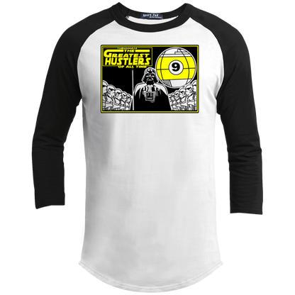 The GHOATS Custom Design. # 39 The Dark Side of Hustling. Youth 3/4 Raglan Sleeve Shirt