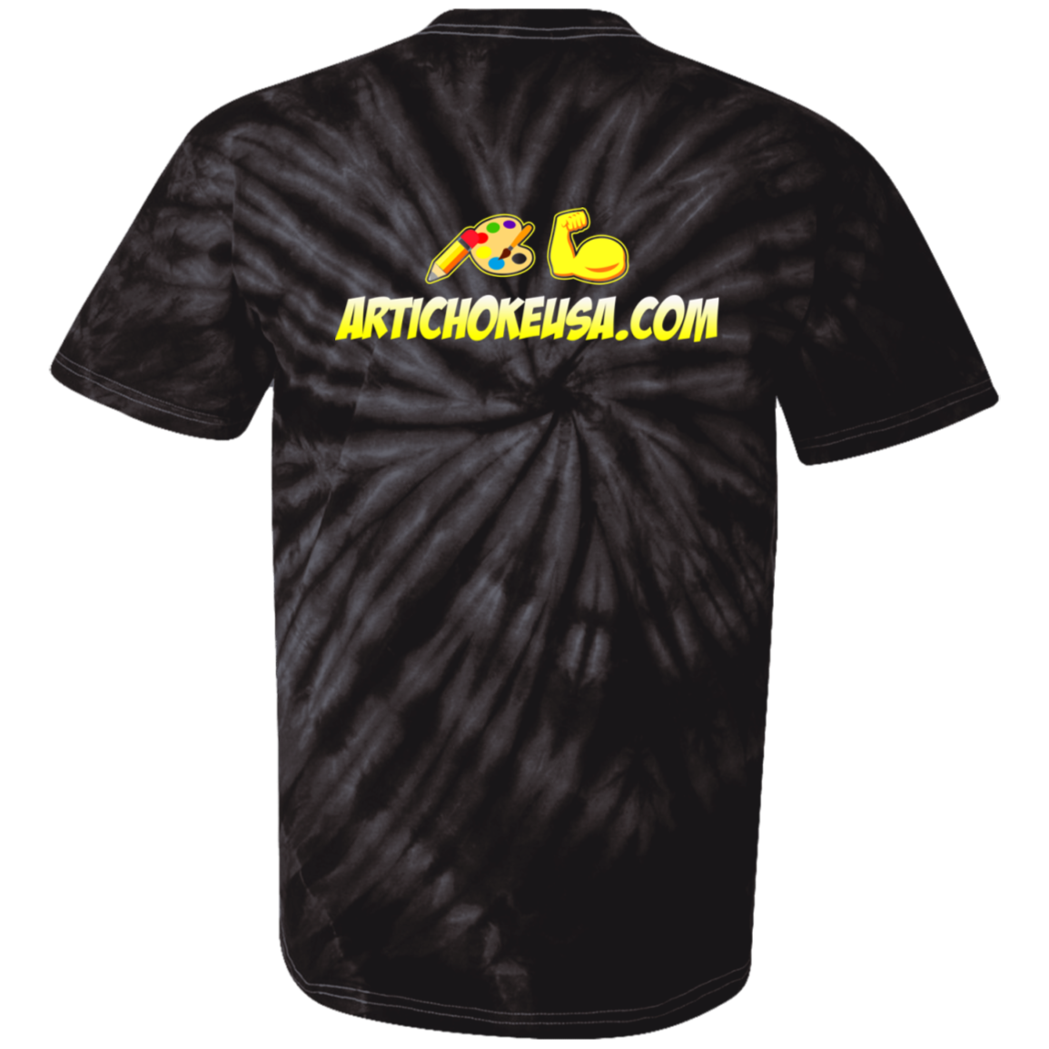 ArtichokeUSA Custom Design. Art Strong. 100% Cotton Tie Dye T-Shirt