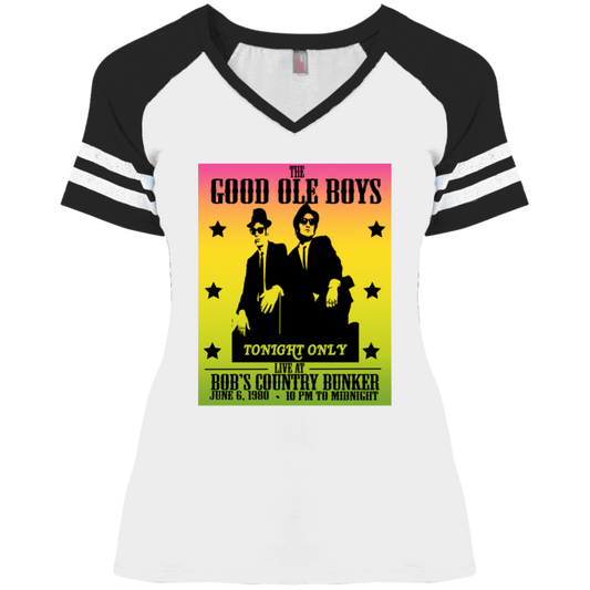 ArtichokeUSA Custom Design. The Good Ole Boys. Blues Brothers Fan Art. Ladies' Game V-Neck T-Shirt