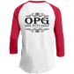 OPG Custom Design #5. Golf Tee-Shirt. Golf Humor. Youth 3/4 Raglan Sleeve Shirt