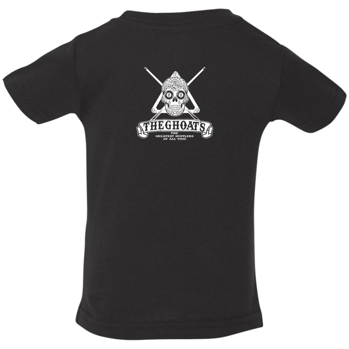 The GHOATS Custom Design #37. Sugar Skull Pool Theme. Infant Jersey T-Shirt