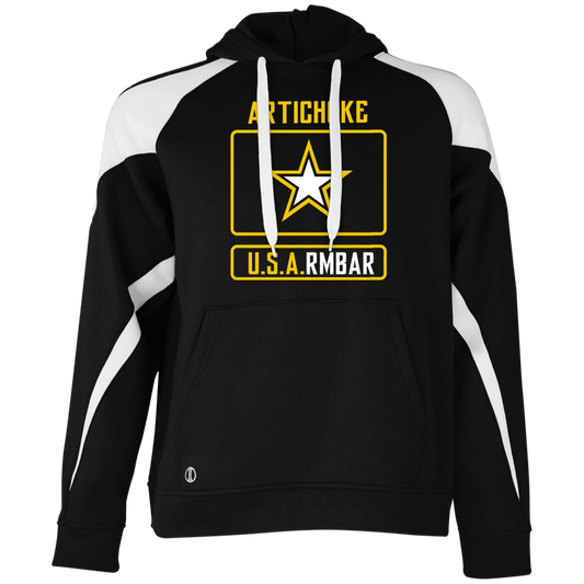 Artichoke Fight Gear Custom Design #8. ArtichokeUSArmbar. US Army Parody. 2 Tone Hoodie