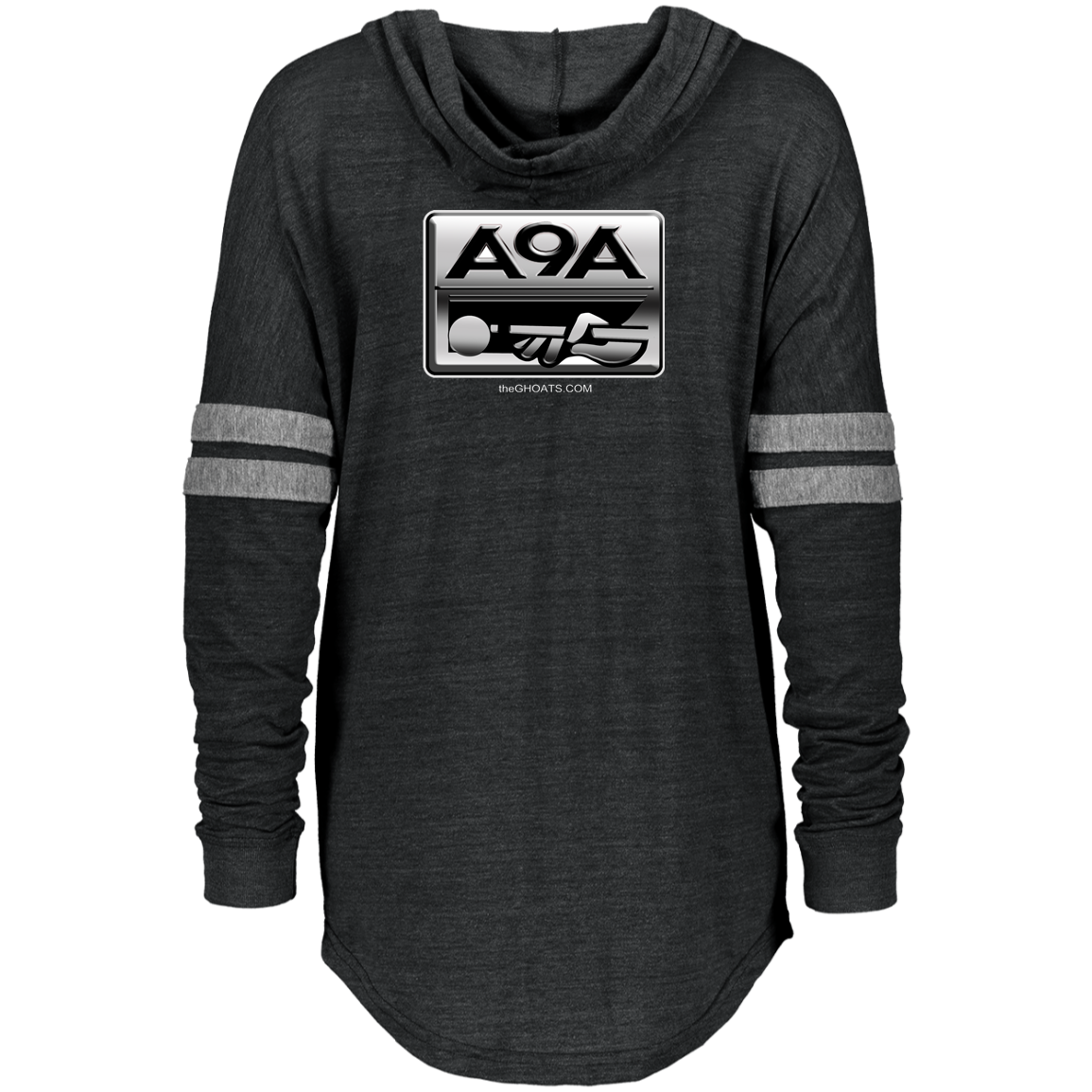 The GHOATS Custom Design. #3 POOL. APA Parody. Ladies Hooded Low Key Pullover