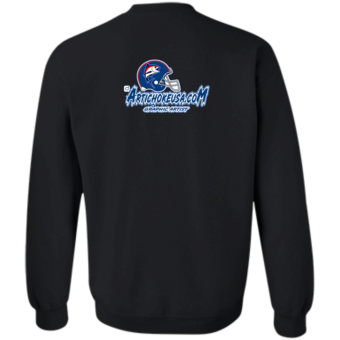 ArtichokeUSA Custom Design. The Big Tuna. Bill Parcell Tribute. NY Giants Fan Art. Crewneck Pullover Sweatshirt