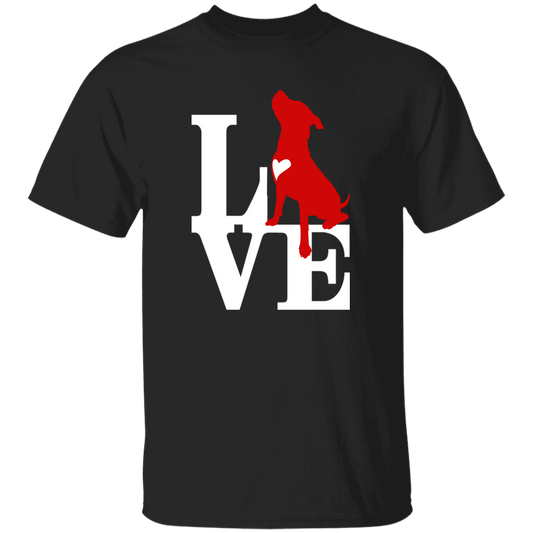 ArtichokeUSA Custom Design. Pitbull Love. Youth 5.3 oz 100% Cotton T-Shirt