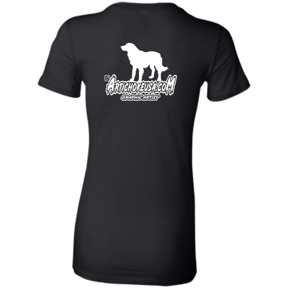 ArtichokeUSA Custom Design. Ruffing the Passer. Golden Lab Edition. Ladies' Favorite T-Shirt