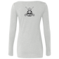 The GHOATS Custom Design #37. Sugar Skull Pool Theme. Ladies' Triblend LS Scoop