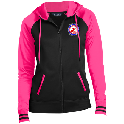 OPG Custom Design #18. Weapons of Grass Destruction. Ladies' Sport-Wick® Full-Zip Hooded Jacket