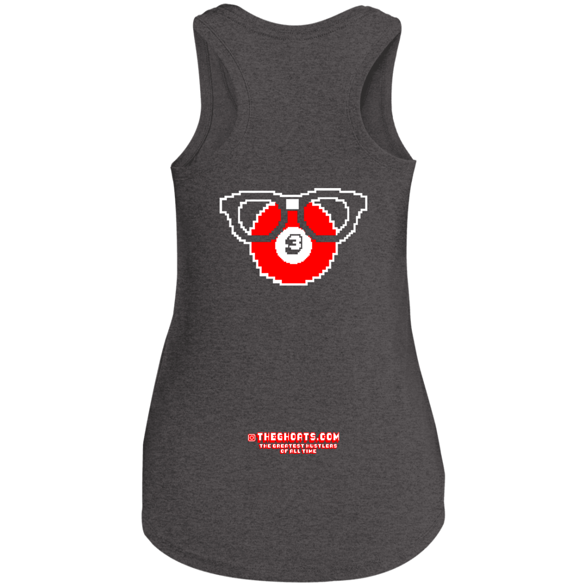 The GHOATS Custom Design. #24 POOL N3RD. Ladies' Perfect Tri Racerback Tank