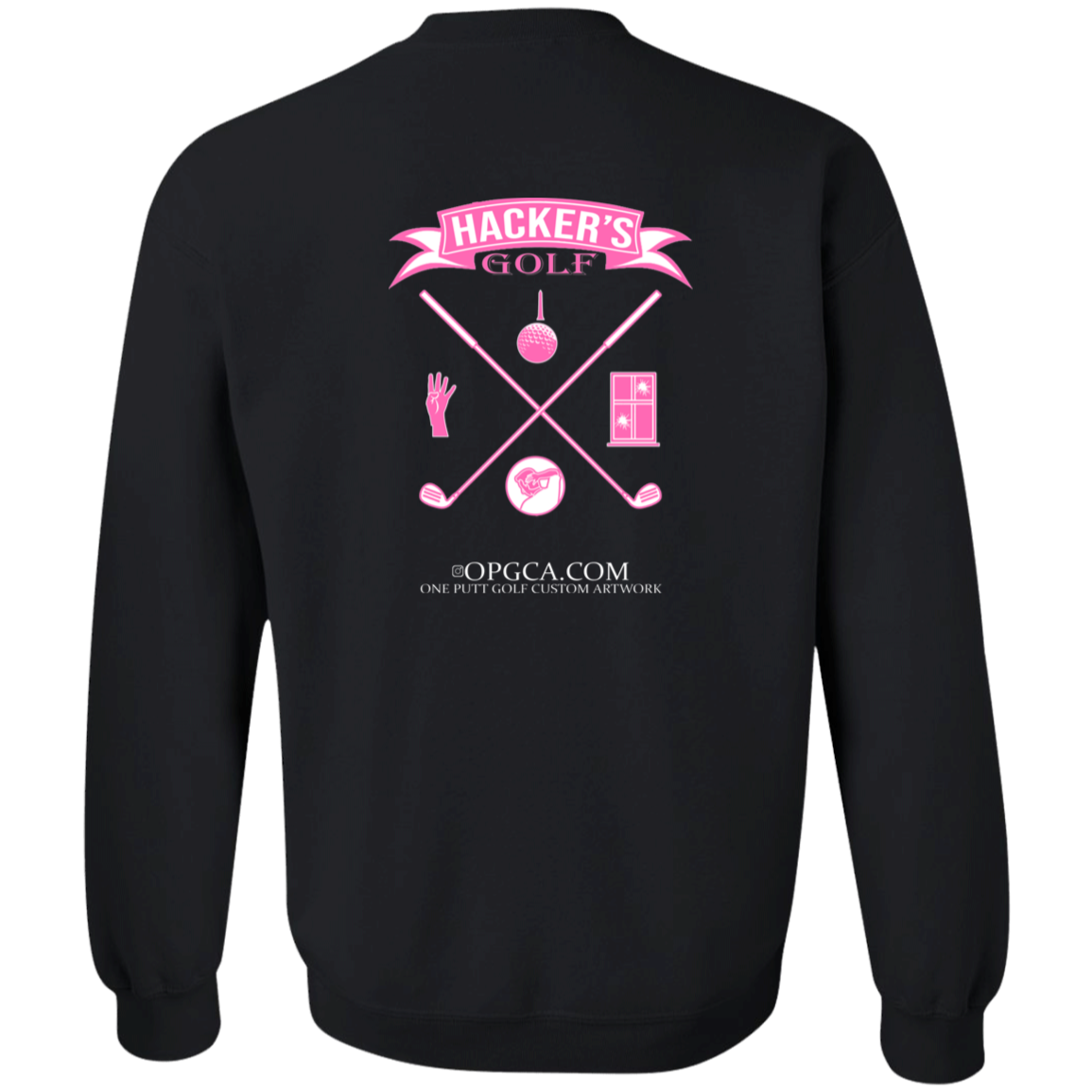 ZZZ#20 OPG Custom Design. 1st Annual Hackers Golf Tournament. Ladies Edition. Youth Crewneck Sweatshirt