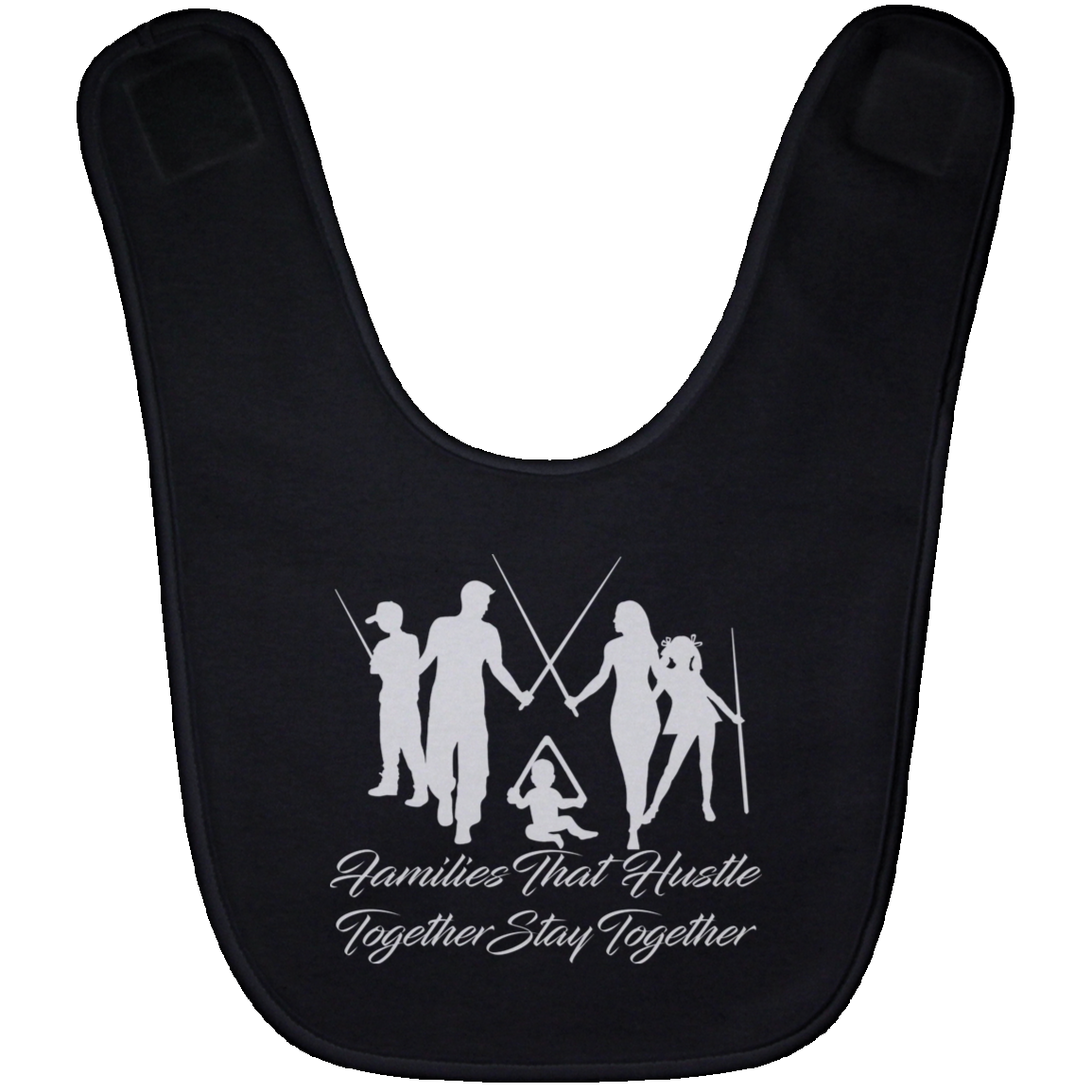 The GHOATS Custom Design. #11 Families That Hustle Together, Stay Together. Baby Bib