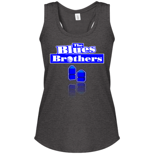OPG Custom Design #3. Blue Tees Blues Brothers Fan Art. Ladies' Perfect Tri Racerback Tank