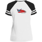 OPG Custom Design #12. American Golfer. Ladies' Game V-Neck T-Shirt