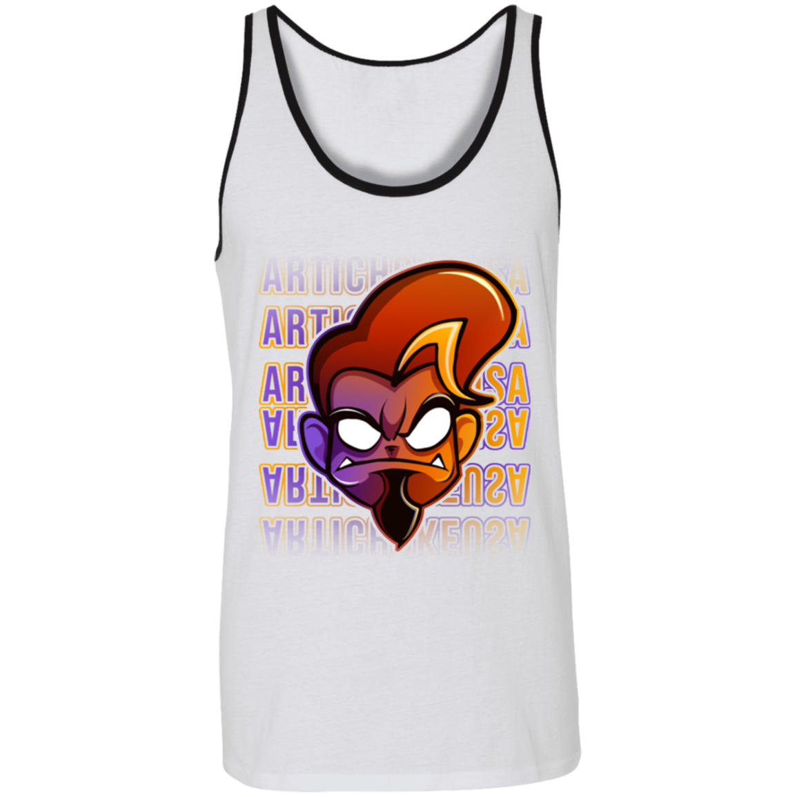 ArtichokeUSA Character and Font design. Let's Create Your Own Team Design Today. Arthur. Unisex Tank