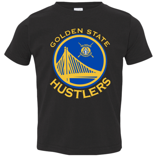 The GHOATS Custom Design. #12 GOLDEN STATE HUSTLERS.	Toddler Jersey T-Shirt