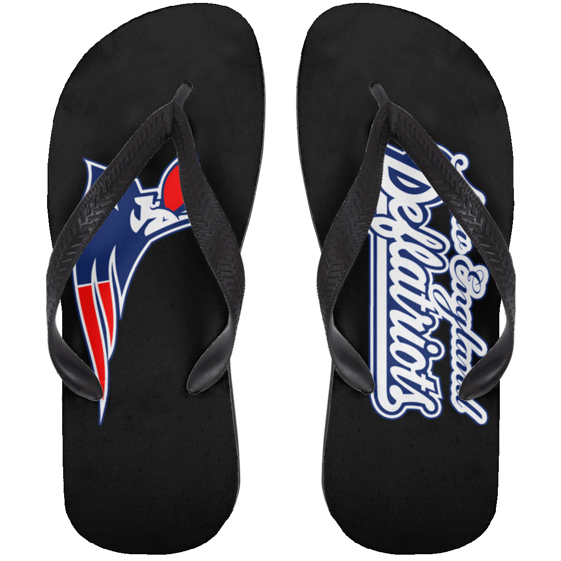 ArtichokeUSA Custom Design. New England Deflatriots. New England Patriots Parody. Adult Flip Flops