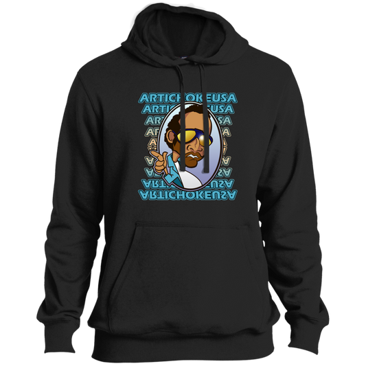 ArtichokeUSA Character and Font design. Let's Create Your Own Team Design Today. My first client Charles. Ultra Soft Pullover Hoodie