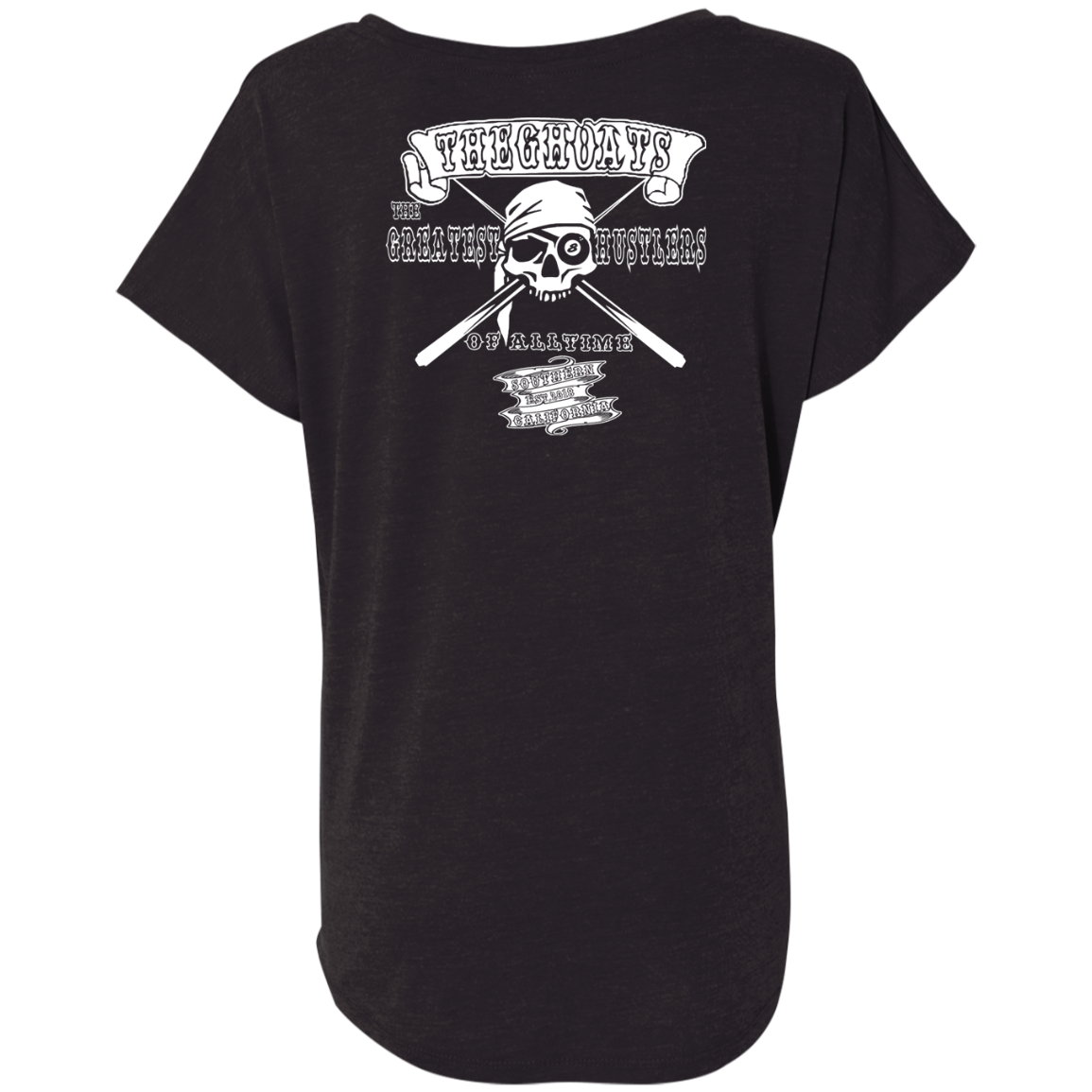 The GHOATS Custom Design. #4 Motorcycle Club Style. Ver 2/2. Ladies' Triblend Dolman Sleeve