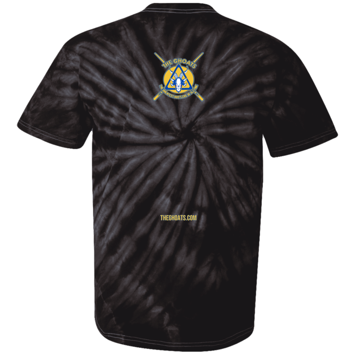 The GHOATS Custom Design. #12 GOLDEN STATE HUSTLERS.	Youth Tie Dye T-Shirt
