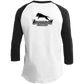 ArtichokeUSA Custom Design. Ruffing the Passer. Pitbull Edition. Male Version. Youth 3/4 Raglan Sleeve Shirt