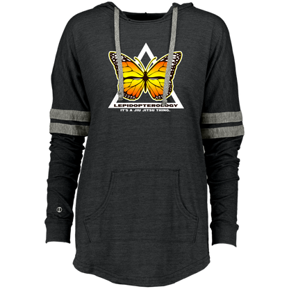 Artichoke Fight Gear Custom Design #6. Lepidopterology (Study of butterflies). Butterfly Guard. Ladies Hooded Low Key Pullover