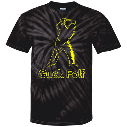 OPG Custom Design #19. GUCK FOLF. Men's Edition. 100% Cotton Tie Dye T-Shirt