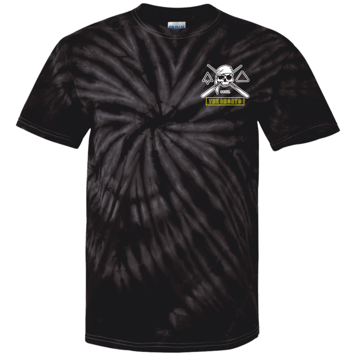 The GHOATS Custom Design. #4 Motorcycle Club Style. Ver 2/2. Youth Tie Dye T-Shirt