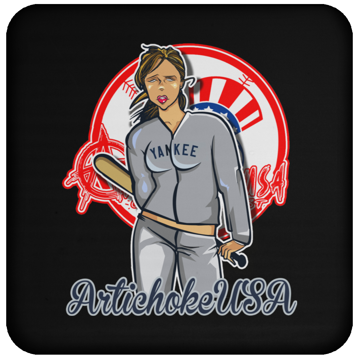ArtichokeUSA Character and Font Design. Let’s Create Your Own Design Today. Brooklyn. Coaster