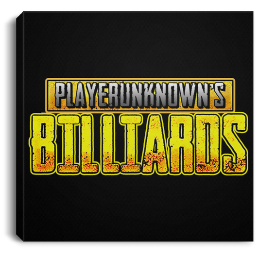 The GHOATS custom design #25. PlayersUnknown Billiards. PUBG Parody. Pool / Billiards. Square Canvas .75in Frame