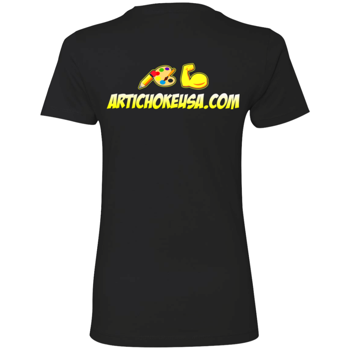 ArtichokeUSA Custom Design. Art Strong. Ladies' Boyfriend T-Shirt
