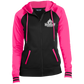 Embroidered Ladies' Moisture Wick Full-Zip Hooded Jacket