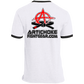 Artichoke Fight Gear Custom Design #19. Sticks and Stones. Ringer Tee