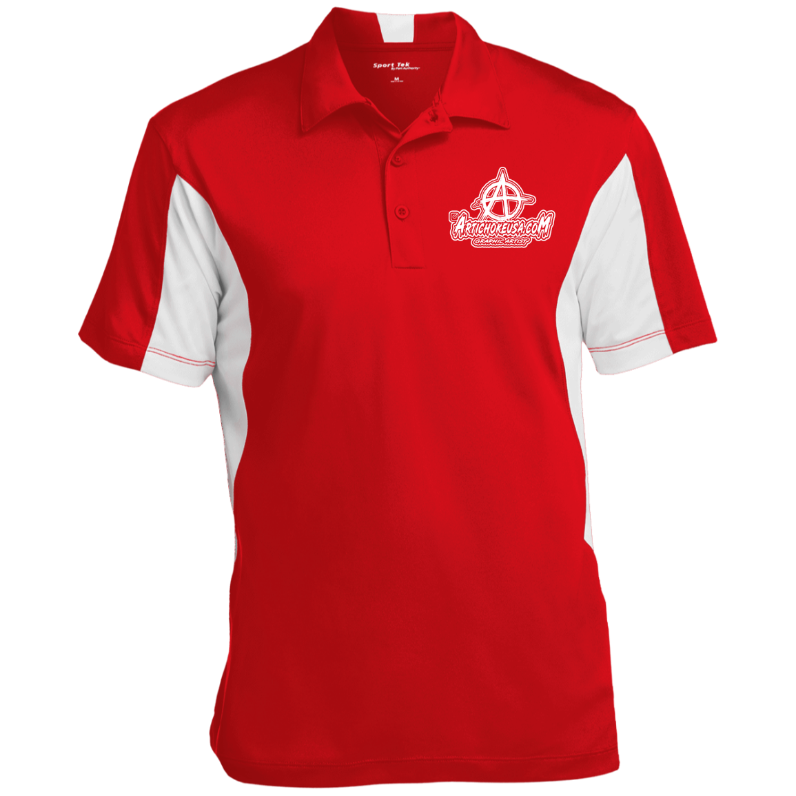 Embroidered Men's Colorblock Performance Polo