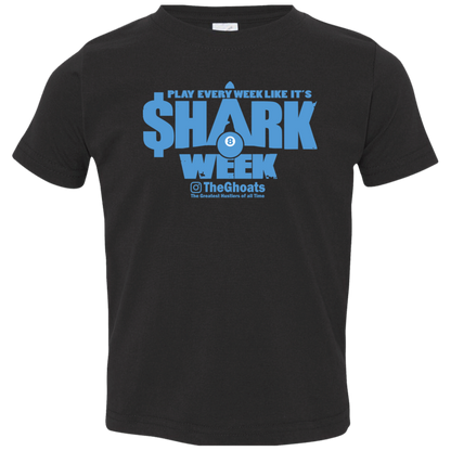 The GHOATS Custom Design. #32. Shark Week. Shark Life. Toddler Jersey T-Shirt