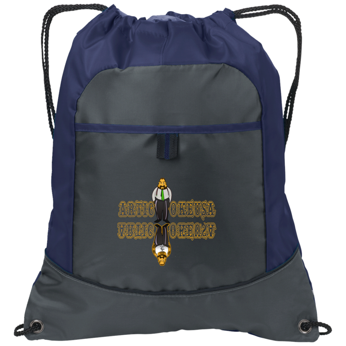 ArtichokeUSA Custom Design. Façade: (Noun) A false appearance that makes someone or something seem more pleasant or better than they really are. Pocket Cinch Pack