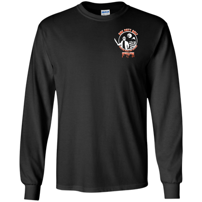 OPG Custom Design #23. Hack N Slice Golf. Freddy and Jason Fan Art. Youth LS T-Shirt