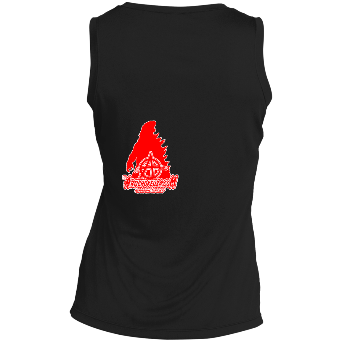 ArtichokeUSA Custom Design. Godzilla. Long Live the King. (1954 to 2019. 65 Years! Fan Art. Ladies' Sleeveless V-Neck