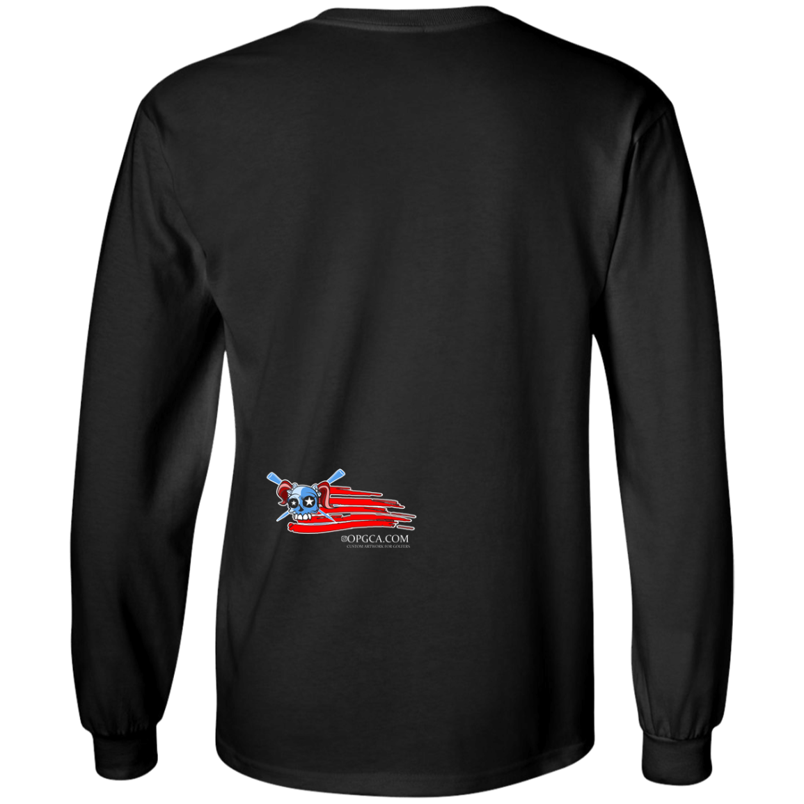 OPG Custom Design #12. American Golfer. Female Edition. Youth LS T-Shirt