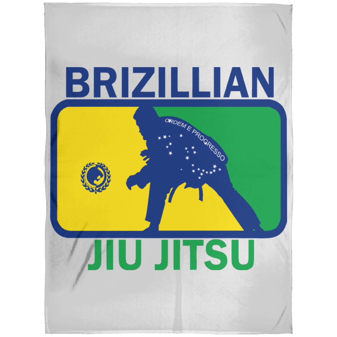 Artichoke Fight Gear Custom Design #5. BJJ MLB Brazil Flag Colors. Parody v2. Arctic Fleece Blanket 60x80