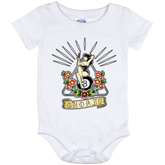 The GHOATS Custom Design. #23 Pin Up Girl. Baby Onesie 12 Month