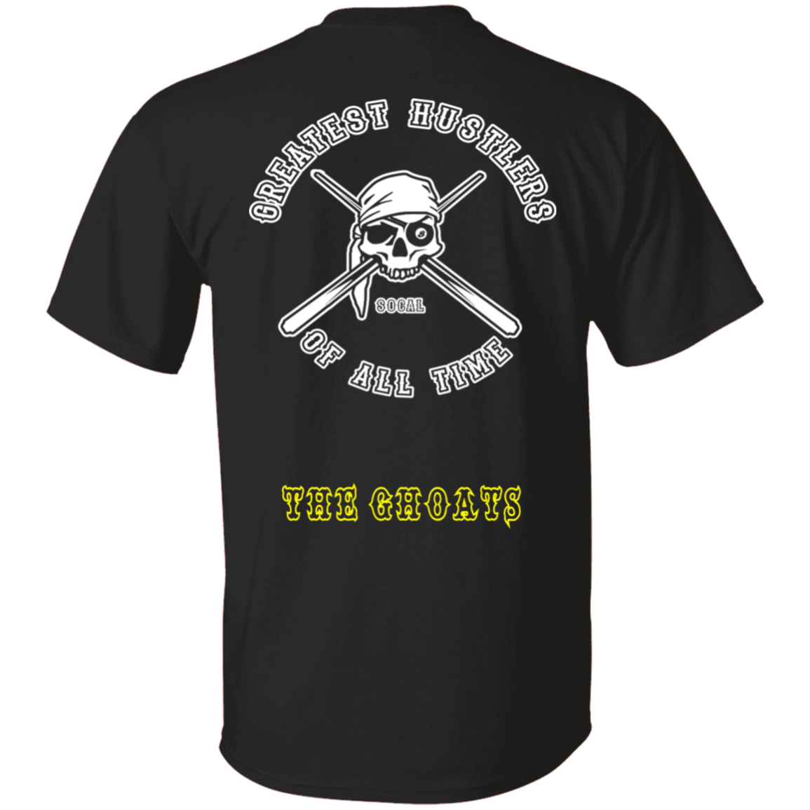 The GHOATS Custom Design. #4 Motorcycle Club Style. Ver 1/2. Basic Cotton T-Shirt