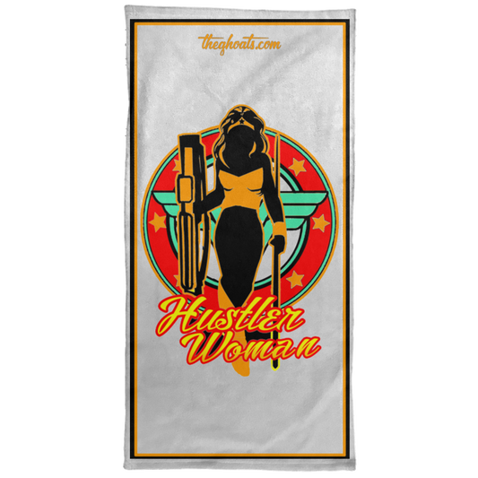 The GHOATS Custom Design #15. Hustler Woman. Towel - 15x30
