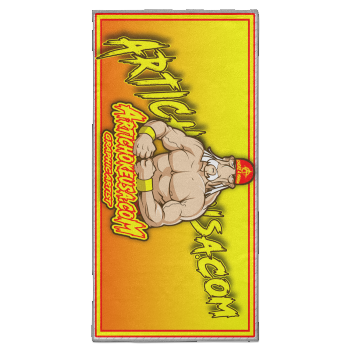 ArtichokeUSA Character and Font Design. Let’s Create Your Own Design Today. Fan Art. The Hulkster. Towel - 15x30