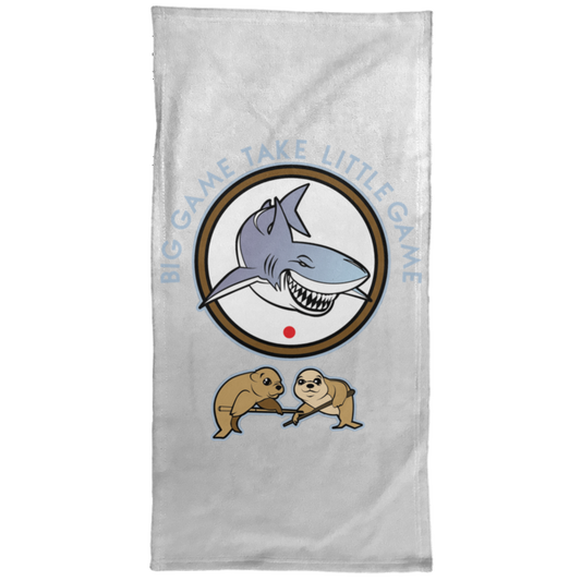 The GHOATS custom design #41. Big Game Take Little Game. Pool/Billiards. Hand Towel - 15x30
