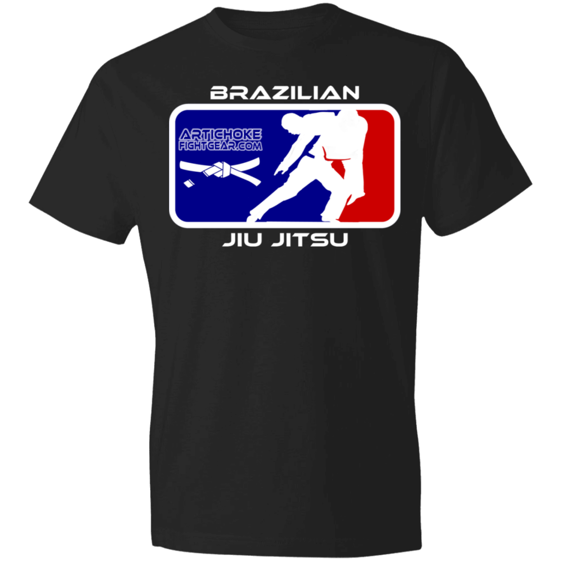 Artichoke Fight Gear Custom Design #4. MLB style BJJ. Pre-Shrunk 100% Combed Ringspun Cotton T-Shirt