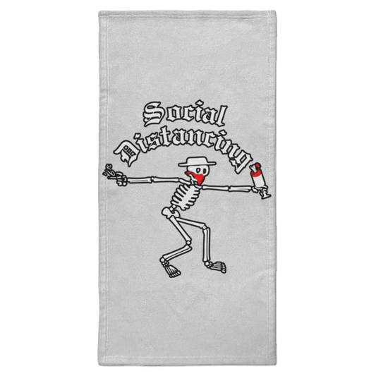 ArtichokeUSA Custom Design. Social Distancing. Social Distortion Parody. Towel - 15x30