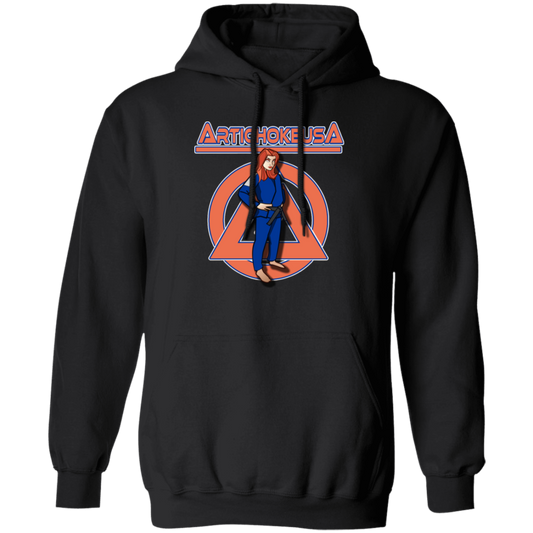ArtichokeUSA Character and Font design. Let's Create Your Own Team Design Today. Amber. Basic Pullover Hoodie